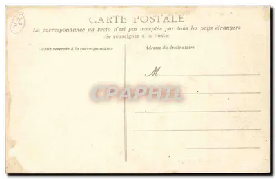 CARNAC — Alinhamentos e aldeia do Ménece — Coleção Z. Le Roncé — Verso