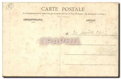 Locmariaquer — Wewnętrzna część Table des Marchands — kolekcja H. Laurent, Port-Louis, n°762 — Rewers