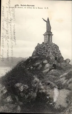 Saint-Servan — A Virgem de Bizeux no meio da Rance — G.F. n°4785