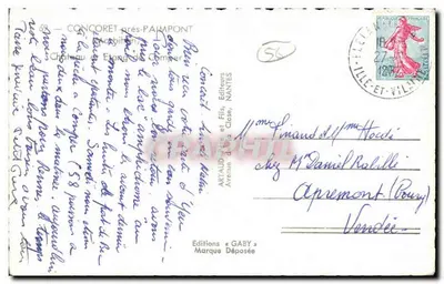 Castelo de Étang de Comper — Caby — Éditions Gaby — Verso