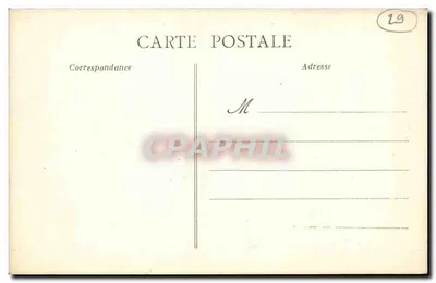 Le Folgoat - Katedra — widok katedry z jej gotyckim dzwonnikiem — M. S. wydawca, nr 708 — Rewers