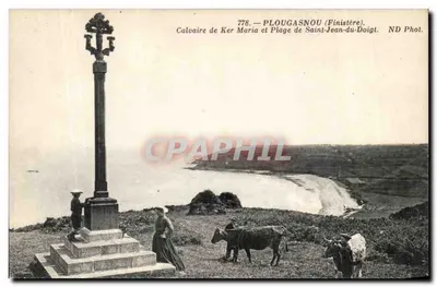 Calvário de Ker Maria e Praia de Saint-Jean-du-Doigt — PLOUGASNOU (Finistère) — ND Phot.