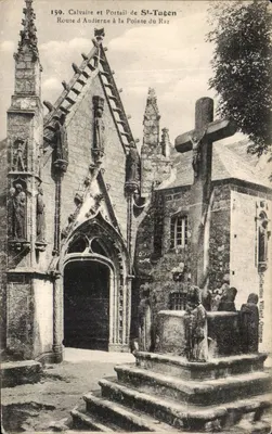 Calvário e Portal de St-Tugen — Estrada de Audierne para a Ponta do Raz — Coleção Villard, Quimper