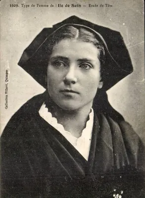 Mulher da Ilha de Sein — Estudo de Cabeça — Coleção Villard, Quimper