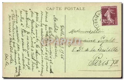 Maman gronde ! — scène de chambre — Coiffe de Gouézec, n° 5525 — Verso