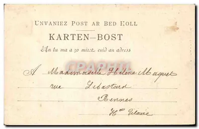 Châteaulin — Katedra Najświętszej Panny Maryi — Zbiór Villards, Quimper, n°442 — Rewers