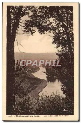 Châteauneuf-du-Pâou — Uma linda passagem sobre a Auine — Jos, n°2406