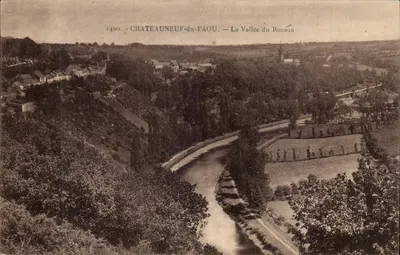 Châteauneuf-du-Faou — A Vale do Rozan — Le Doaré, fotografia (Finistère)