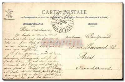 Pequeno Bretão de Fouesnant — La Bretagne Pittoresque, n° 1035 — Verso