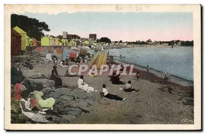 Bénodet (Finistère) — Na Praia na hora do banho — editor Caim