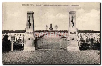 Champenoux - Cemitério Nacional (Gatelet, escultura, autor do monumento)