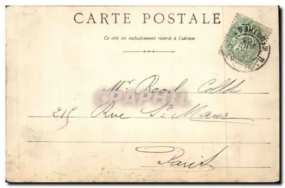 Baccarat - Rue de Frouard — éditeur R. Nodlas, Prieuré de Grésan, Baccarat — Verso