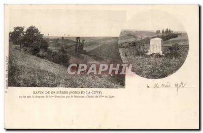 Ravine de Grisières (Fond de la Cuve) — toma del estandarte del 16° prusiano por el teniente Chabal del 57° de línea — V. Arnould, Mers-la-Tour