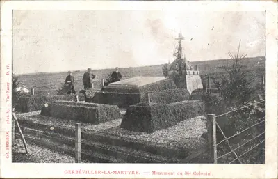 Gerbéviller-la-Martyre — Monument do 36º Colonial — Col. Pierron, fot. Nancy — D. 17.