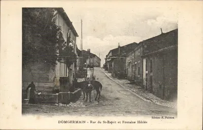 DÔMGERMAIN - Calle del Santo Espíritu y Fuente Heredada — Edición F. Poirson
