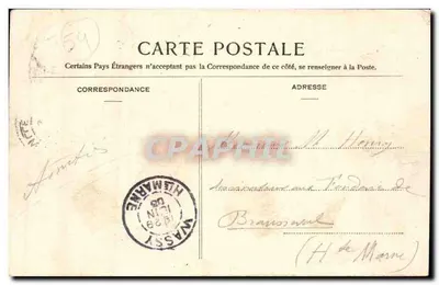 Bois-l'Évêque — O Jantar da Noite — Edição Dury-Poirat, Plaques Jouglia — Verso