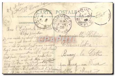 Camp de Bois-l'Évêque — Kompania gotowa do strzelania — Wydawnictwo Potrily Toul — Rewers