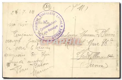 Château-Salins — widok z powietrza — wydawca nieznany, numer serii nie widoczny — Rewers