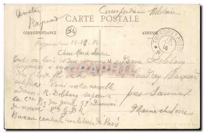 Pont-à-Mousson - Het Stadhuis — Librairie Palester, n°38 — Achterkant