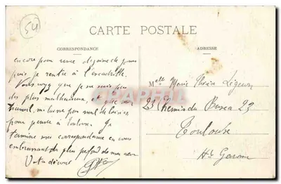 Nancy — Fontanna Amphitryty, autorstwa Guibal, i kraty Jean Lamour (1755) — Royer et Cie — Rewers