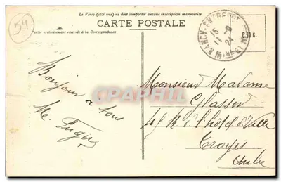 NANCY - Salle Poirel (1890) — Imprimeries Réunies de Nancy, n°106 — Verso