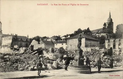 Baccarat - A Rue des Ponts e a Igreja de Deneuvre — Cliché Antoine