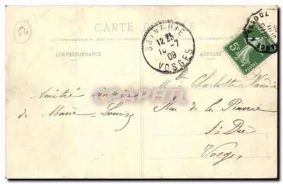 Exposição de Nancy - O Toboggan - Bilhete postal antigo — Verso
