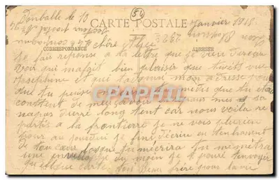 Crévic — Invoer van het dorp-straat van Lunéville, na het vuur — Quanno, lib.-édit. - Chiché Henry — Achterkant