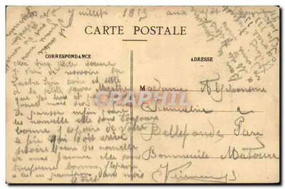 Nomeny - Um canto da Place des Ormes — Impreunidas de Nancy — Verso