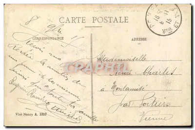 Confluenza della Meurthe e della Mosella — Vicino a Custines (Meurthe-et-Moselle) — editore non visibile — Verso