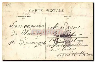 NANCY — Ogólny widok, widok z Bazyliki Świętego Epfryka — Wydawca nieznany, nr serii 142 — Rewers