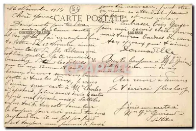 NANCY - Plac Stanisława, widok z Hotełu Miasta — Maison des Magasins Réunis, wyd., Nancy — Rewers
