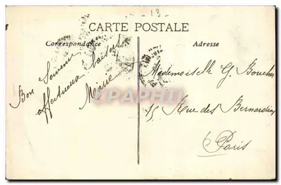 Marselha — La Cannebière — Editor desconhecido, n°4 — Verso
