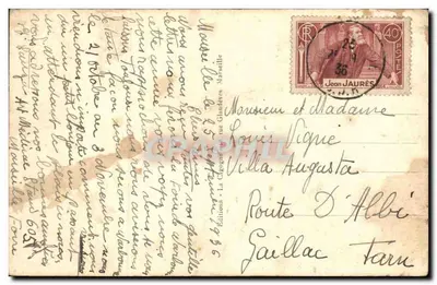Marseille — Ogólny widok Endoume i wysp — Éditions La Cigogne — Rewers