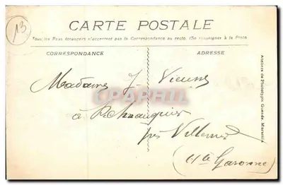 Marseille — Najświętsza Maryja Panny Obronnej — Atelier de Phototypie Guerade, n°785 — Rewers