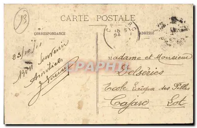 Molo Désirade — Marsylia — Wydawca EL, n° 153 — Rewers