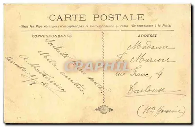 Marseille - De Kustverlichting van Sint-Maria — onbekende uitgever, n° 59 — Achterkant