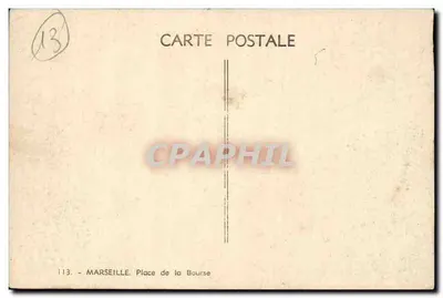 Place de la Bourse — Marselha — n°13 — Verso