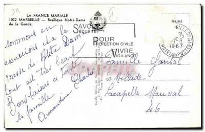 Basiliek van Onze Lieve Vrouw van de Wachtpost — Marseille — Editeur France Mariale — Achterkant