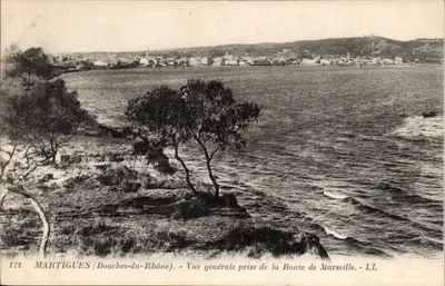 Martigues (Bouches-du-Rhône) — Vista geral tirada da Route de Marseille — LL