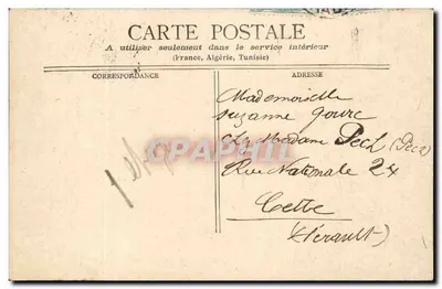 Marseille - Fort Saint-Jean - Vieux Port — wydawca Bouches-du-Rhône, numer seryjny nie widoczny — Rewers