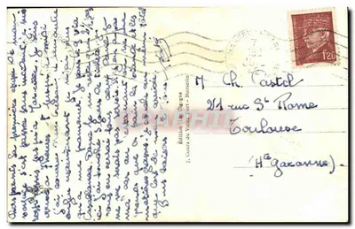 Notre-Dame de la Garde — Marselha — Edição La Cigogne — Verso