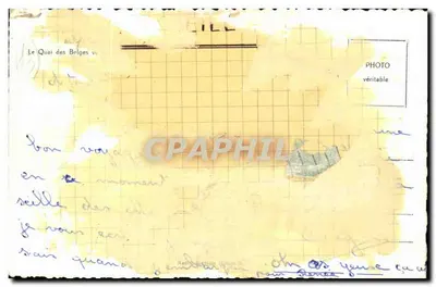 O Cais dos Belgas — Marselha — editor Graphphil, número de série não visível — Verso