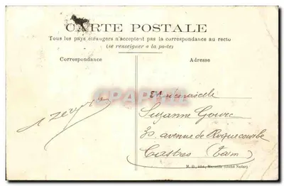 Marseille - Koloniaal Tentoonstelling 1906 - Poort van Annam — Achterkant