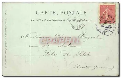 Marseille — Castelo de If, lado norte — Collections ND Phot, n° 163 — Verso