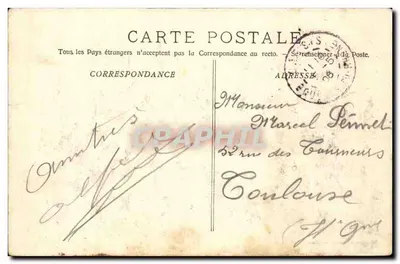 Marseille — Wystawa Kolonialna — Pałac Algierii — Fototypia E. Lacour — Rewers