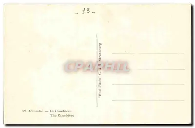 Place de la Bourse — Marsylia — wydawca C.A.P. Strasbourg — Rewers