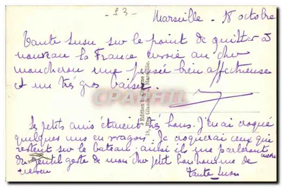 Marseille — Bursa — Budynki Bursy — Wydawnictwo H. Glandeves, Marseille — Rewers