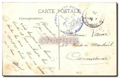Marselha — Palácio Longchamp — editor desconhecido, n°1 — Verso