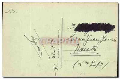 Marseille — A Catedral e o Forte São João — R. V. — Verso